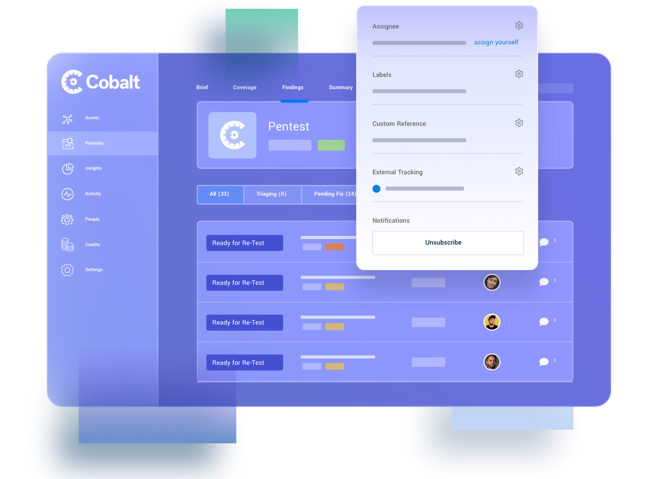 Cobalt PtaaS Platform example screenshot
